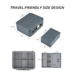 Travel Jewelry Case Large, Jewelry Box Large Jewelry Travel Organizer Jewelry Case with Handle, Best Gift for women Girls, Grey - color: Modern Grey