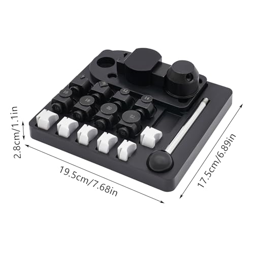 FLYHERO Portable Ring Bender Tool, Jewelry Ring Bending Machine Multi-Functional Rings Bending Maker Kit Jewelry Making Repair Tools for DIY Rings Metals (Black) - color: Black