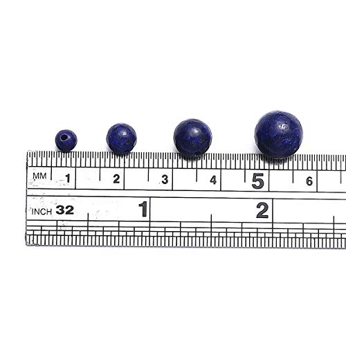BEADIA Natural Lapis Lazuli Stone Round Loose Semi Gemstone Beads for Jewelry Making 4MM 89PCS - color: Lapis Lazuli, size: 4mm