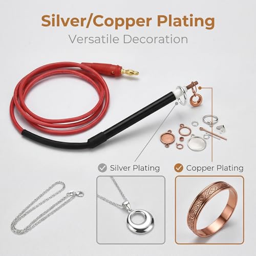 Taidda Gold Plating Pen, Lightweight Portable Silver Gold Plating Tool Electroplating Pen Jewelry Making Accessory for Jewelry Making and Repairing