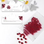 Raicegs 100pcs 6mm Garnet Beads Natural Gemstone Beads Round Loose Beads for Jewelry Making DIY Bracelets Necklace - color: Garnet, size: 6mm Round