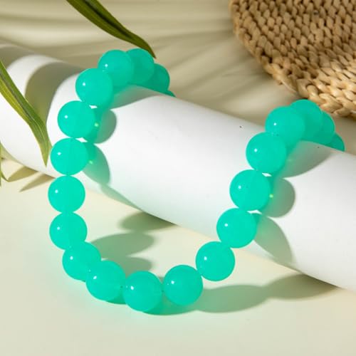 Chunky Acrylic Resin Beaded Necklace for Women Colorful Large Round Choker Adjustable Stack Acrylic Beads Necklace Resin Summer Party Jewelry - style: Blue