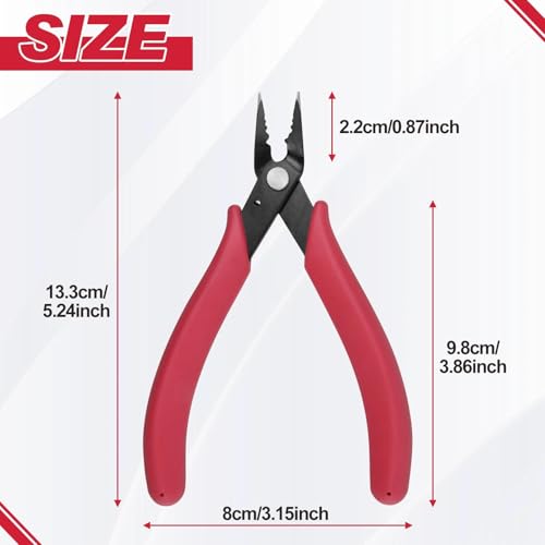 Jewelry Long Nose Pliers Jewelrys Positioning Pliers for Jewelrys Making Supplies Carbon Steel Cutting Plier for Crimp Beads Crimping Plier DIY Handmade Tool and Wire Winding
