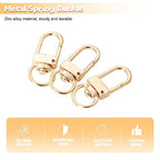 20 Pack Gold Metal Lobster Claw Clasps, 360° Swivel Lanyard Snap Hooks Lobster Clasp for Keychains, Key Chain Hooks for Jewelry Making Purse Bags DIY Crafts Pet Collar - color: Gold