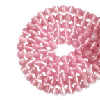 MJDCB 30pcs Pink Cat Eye Stone Beads 12mm Round Crystal Loose Bead for Jewelry Making DIY Bracelets Necklace - color: Pink, size: 12mm(30pcs)