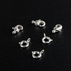 925 Sterling Silver Lobster Claw Clasps Set, Lobster Clasps Connector Closures and Spring Clasps with Open Jump Rings for Necklace Bracelet DIY Jewelry Finding Supplies (26pcs) - color: 26PcsB