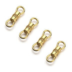 Zpsolution Double Open Swivel Pendant Clasp Connectors Bails for Necklace, Removable Pendant Findings 4PCS Gold - color: 4 Glod