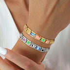 Italian Charms Bracelet Sets with 1Pcs Starter Brascelet 9Pcs Charms 9mm Italian Modular Charm Bracelet DIY Module Jewelry Gifts - color: B-Starter Bracelet Set-20Pcs-2Sets