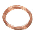 PATIKIL 66 Feet Solid Bare Copper Wire, 23 Gauge 99.9% Pure Copper Wire 0.6mm Soft Beading Wire Metal Plant Stem Ties for Jewelry Craft (20m) - size: 0.6mmx20m