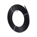Fashewelry 32.8Ft 5mm Aluminum Flat Wire Black Bendable Metal Craft Wire Strip for Bezel Sculpting Armature Jewelry Making Gem Metal Wrap - color: Flat-Black, size: 5mm