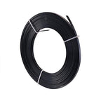 Fashewelry 32.8Ft 5mm Aluminum Flat Wire Black Bendable Metal Craft Wire Strip for Bezel Sculpting Armature Jewelry Making Gem Metal Wrap - color: Flat-Black, size: 5mm