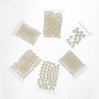 1865 Pcs Pearls for Crafts,6 Sizes Mixed Ivory Fake Pearl Beads,Acrylic Pearls Bulk for Jewelry Making with Holes,Bracelet Necklace DIY,Vase Filler and Makeup Brush Case(4-14 mm) - size: Various Sizes (Ivory)