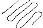 ONDEPOT 24 inch Military Spec Black Epoxy Coated 2.4mm Ball Chain Necklaces - pack of 50 pcs