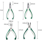 4 Pcs Mini Snap Ring Pliers Set Heavy Duty External/Internal Circlip Pliers with Straight/Bent Jaw for Ring Remover Retaining
