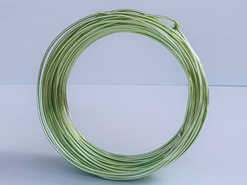 15 Gauge Anodized Aluminum Wire 49 Feet for Jewelry Making Craft DIY（1.5mm,Fruit Green,41508） - color: Fruit Green, size: 15 Gauge