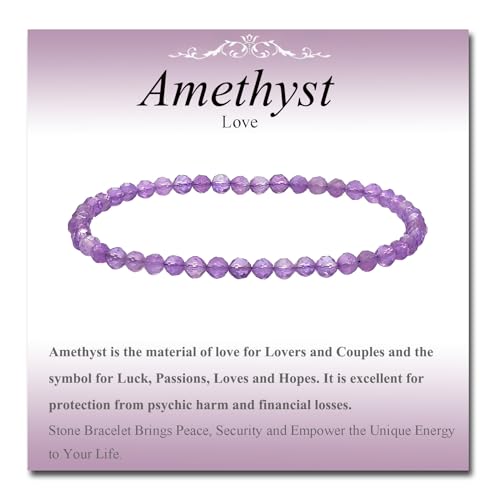 MASSIVE BEADS Natural Genuine Gemstone Beads Healing Crystal Chakra Reiki Jewelry Faceted Round Beads Bracelets 3mm - color: Amethyst