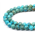 MJDCB 10mm Light Blue Imperial Jasper Gemstone Beads Round Loose Stone Bead for Jewelry Making Bracelets Necklaces - color: Light Blue Imperial Jasper, size: 10mm