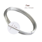 Aluminum Wire, 1 Roll 1mm 18 Gauge, 32.8 Feet Silver Armature Wire for DIY Crafts - size: 1mm
