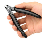 BOENFU Small Wire Cutter Jewelry Wire Cutters Zip Tie Cutters 2-Pack Flush Cut Nippers Precision Small Side Cutting Pliers for 3d Print, Plastic Models, Jewelry, Electronics, Black, 5 Inches, BF-170 - color: Black ( 2 Pack )