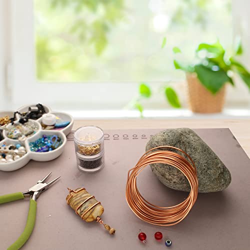 The Beadsmith Square Craft Wire - Medium Temper Beading Wire, Copper Color, 18 Gauge, 7 Yards - color: Copper, size: 18 Gauge, 7 Yard Coil