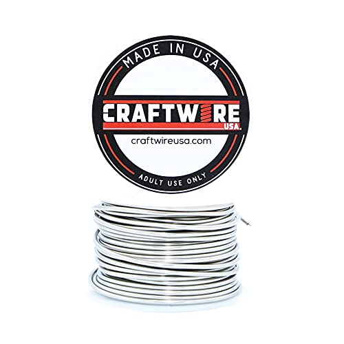 Solid Bare Stainless Steel Wire Round Selection, Dead Soft, 5OZ, 14 Gauge - color: Stainless Steel, size: Stainless Steel 5 OZ - 14 GA