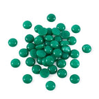 Crafans 50Pcs White Jade 10mm Round Gemstone Cabochons Half Round Natural Jade Cabochons Dome No Hole Healing Power Stone Flat Back Chakra Crystal Beads for Jewelry Making(Sea Green) - color: Jade-Sea Green, size: 10mm