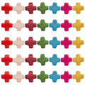 SUNNYCLUE 1 Box 250Pcs Cross Beads Mini Small Colorful Cross Charms Bulk Easter Synthetic Turquoise Stone Cross Bead Tiny Pocket Crosses Crucifix Loose Spacer Beads for Jewelry Making Kits Adult - color: 250pcs 8x8mm Colorful Cross Beads