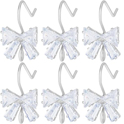 Beebeecraft 1 Box 20Pcs Cubic Zirconia Bowknot Earring Hooks Bow Ear Wires Earrings Findings with Loop for Jewellery Making Accessories DIY Earrings Craft - color: Silver Bowknot Earring Hooks