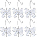 Beebeecraft 1 Box 20Pcs Cubic Zirconia Bowknot Earring Hooks Bow Ear Wires Earrings Findings with Loop for Jewellery Making Accessories DIY Earrings Craft - color: Silver Bowknot Earring Hooks