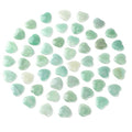 Gerrii 50 Pcs Heart Healing Stone Bulk Quartz Heart Inspirational Stones Gift for Women Love Pocket Polished Natural Energy Balancing Meditation 0.8 Inch(Green) - color: Green
