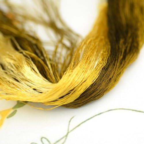 4 Skeins Mulberry Silk Floss Embroidery Thread Floss-Cross Stitch Threads China Silk Woven Jewelry Threads DIY Sewing Kits (12) - color: 12