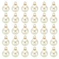 PATIKIL Pearl Charm, 100pcs Pearl Beads Faux Pearl Pendant Charm DIY for Jewelry Making Bracelets Earrings Necklace Crafts - color: Golden Beige, size: 8mm