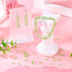 4 Strands Faceted Glass Beads Crystal 3/4/6/8mm Rondelle Transparent Glass Loose Spacer Beads for DIY Bracelet Necklace Wristband Keychain Jewelry Craft Making, Pale Green - color: 3/4/6/8mm-Pale Green