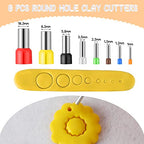 Kajaia 114 Pcs Polymer Clay Earring Cutters Bohemian Flowers Leaf Polymer Clay Earring Cutters Set Jewelry Making Supplies for Women Craft DIY - color: Fresh Style