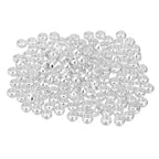 uxcell 200Pcs Round Crimp Beads, 3.5mm Metal Spacer Loose Beads Metal Clamp Ends Tiny Stoppers Bead for Bracelet Jewelry Making Craft DIY, Silver - color: Silver, size: 3.5mm