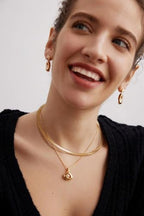 Aobei Pearl 18K Gold Plated Cuff Choker Necklace for Women Chunky Wire Chain Collar Jewelry - style: Buckle Cuff Choker
