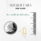 18K Gold Jewelry Clasp Necklace Extender Clasp Bracelet Extension Connector for DIY Necklace Bracelet Anklet Jewelry Making (Style 4) - style: Style 4