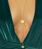 14K Gold Plated Body Chains for Women, Sexy Layered Belly Waist Chain Crossover Bikini Bra Chain, Summer Beach Rhinestone Body Jewelry - style: Gold Eye1