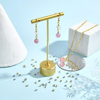 PH PandaHall Pendant Bail Cap, 200pcs 2 Colors Brass Bead Cap Pendant Bails Ball Pendant End Cap Clasp Dangle Charm Round Bails with Loop Findings for Earring Necklace Jewelry DIY Craft, Golden/Silver