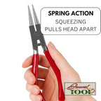 7" (17.8 cm) Mechanic's Round Nose Pliers | Large & Tough for Harder Wire & Metal Bending | Squeezing Handle Pulls Heads Apart, Not Together