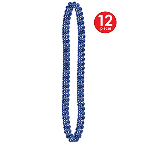 Party Beads - Small Round - size: 12-Pack, style: Blue (12-Pack)
