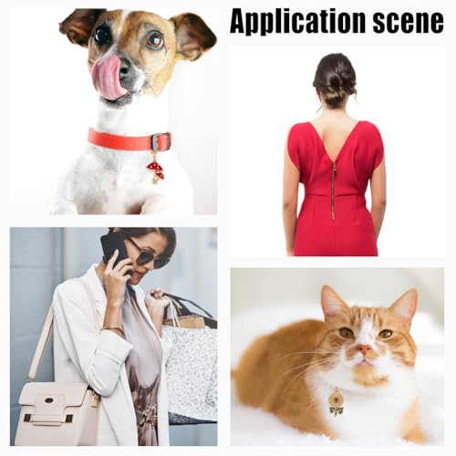 12 Styles Vegetative Collar Pendants for Cat Dog Alloy Enamel Cacti Pet Collar Pendants Clip-on Butterfly Flower Pet Collar for Bag Keychain Jewelry Making Training Home Decor