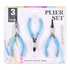Pliers for Jewelry Making, Jewelry Pliers Set Includes Needle Nose Pliers, Round Nose Plier and Wire Cutters, Jewelry Making Tools for Jewelry Repair, Wire Wrapping, Beading and Crafts - color: Sky Blue