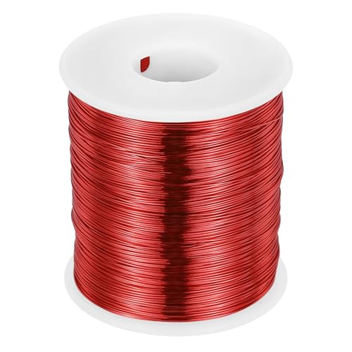 MECCANIXITY 24 AWG Magnet Wire, 24 Gauge Enameled Copper Wire, 1 Lb Magnetic Coil Wire for Transformer, Motor, Electric, 155C(311F) - size: 24 AWG