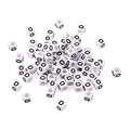 FASHEWELRY 300Pcs Cube White Acrylic Letter Beads 6x6mm Letter O Alphabet Beads for DIY Bracelet Necklace Jewelry Making - color: Letter O, size: 6x6x6mm