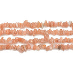 PLTbeads 5-8mm Natral Healing Gemstone Waist Bracelets Necklace Kit Irregular Stone DIY Crafts Design Jewelry Making 1 Strand per Bag Approxi 34 inch (Sunstone Chips) - color: Sunstone Chips
