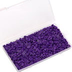 2000Pcs White Clay Beads Polymer Clay Spacer Beads Flat Beads 6mm Round Heishi Vinyl Beads for DIY Craft Gift Adults Bracelets Necklace Jewelry Making Earring Accessories (Purple) - color: Purple