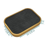 TheDisplayGuys - Aluminum Jewelry Organizer Display Tray - Faux Suede Insert - 76 Ring Holder Slots - Gold/Grey - color: Grey Suede, size: Ring Slots - 76, style: Aluminum - Gold