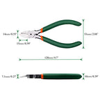 SPEEDWOX Wire Flush Cutters 6 Inch Precision Side Cutter Wire Cutter Pliers with Spring Functional Precision Tools for Cutting Electronics Wires Handmade and Any Clean Cut Needs - size: 6"