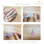 BEADNOVA Earring Kit 30pcs Blank Ear Wire Hook 12mm Stainless Steel Cabochon Setting Earring Bezel with Rubber Backs for Cabochon Resin DIY Earwire Making (12mm, 30pcs) - color: 30pcs, size: 12mm